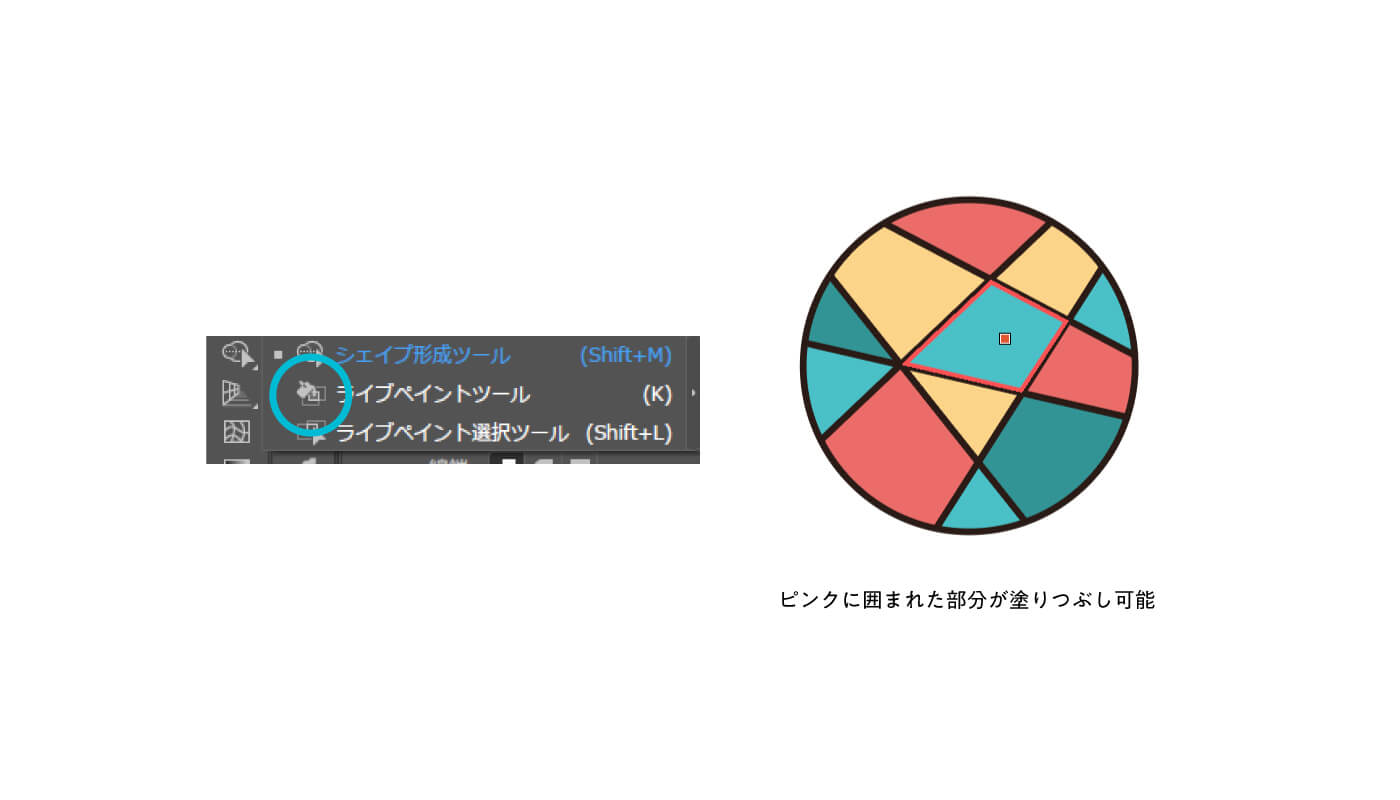 Illustrator イラレで塗りつぶしをするためのテクニックを解説 塗りとライブペイント デザイン事務所 Mono Journal